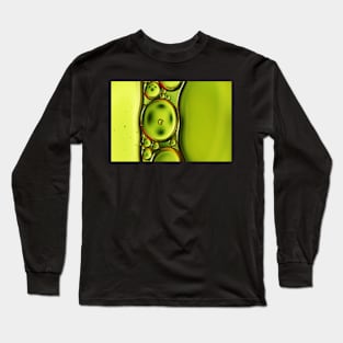 Button Green Oil Drops Long Sleeve T-Shirt